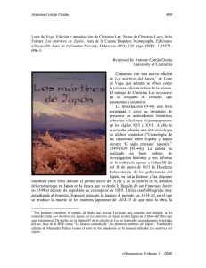 Antonio Cortijo Ocaña eHumanista: Volume 11, 2008 400 Lope de