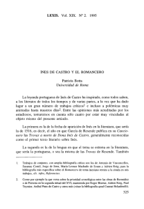 LEXIS. Vol. XIX. W 2. 1995 INES DE CASTRO Y EL