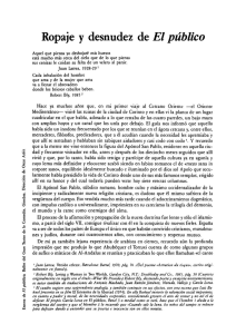 Ropaje y desnudez de "El Público" / José Rubia Barcia