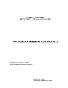 una polètica ambiental para colombia