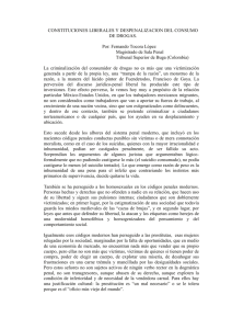 constituciones liberales y despenalizacion del consumo de drogas