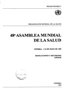 48aASAMBLEA MUNDIAL DE LA SALUD