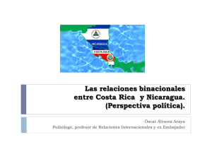 Las relaciones binacionales entre Costa Rica y Nicaragua