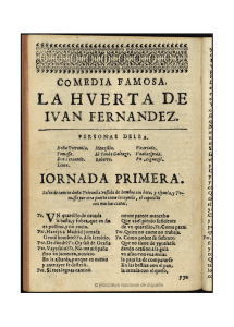 La Huerta de Iuan Fernandez - Biblioteca Virtual Miguel de Cervantes