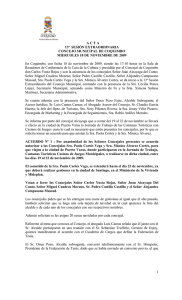 A C T A 13ª SESIÓN EXTRAORDINARIA CONCEJO MUNICIPAL DE