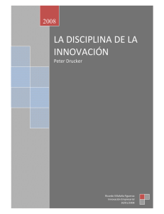 la disciplina de la innovación