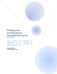 Diálogo para Incrementar la Integridad Electoral