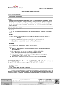 Acta expediente 2015/001154 Servicio Administrativo de Edificios