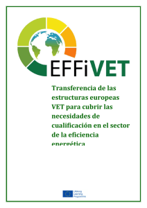 Transferencia de las estructuras europeas VET para cubrir las