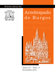 Boletín Noviembre 2015 - Archidiócesis de Burgos