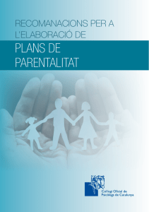 Pla de parentalitat - Col·legi Oficial de Psicologia de Catalunya