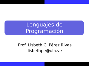 Lenguajes de programación. - Web del Profesor