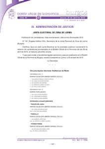 Anuncio 201503591 - Boletín Oficial de la Provincia de Burgos