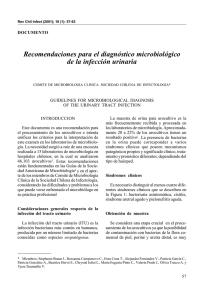 Recomendaciones para el diagnóstico microbiológico