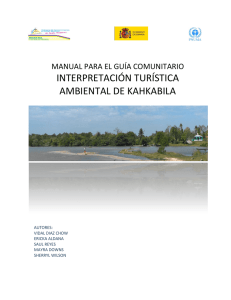 Manual para el guía comunitario de interpretación turística