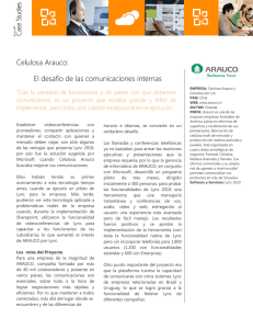 Celulosa Arauco: El desafío de las comunicaciones