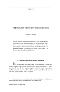 neruda: sus críticos y sus biógrafos