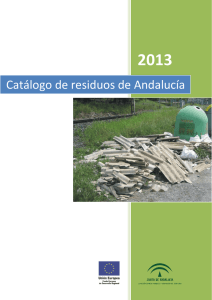 Catálogo de residuos de Andalucía