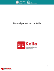 Manual para el uso de Kolla