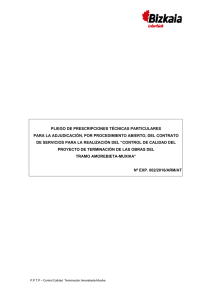 pliego de prescripciones técnicas particulares para la