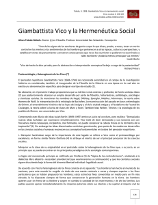 Giambattista Vico y la Hermenéutica Social