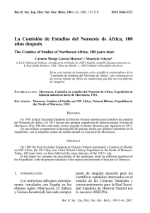 La Comisión de Estudios del Noroeste de África, 100 años después