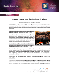 Invasión musical en el Canal Cultural de México