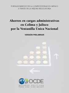 Ahorros en cargas administrativas en Colima y Jalisco por