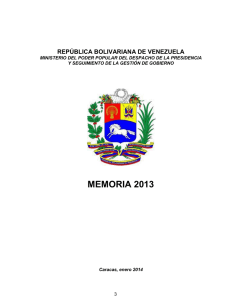 memoria 2013 - Transparencia Venezuela