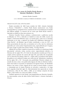 Las cartas de Emilia Pardo Bazán a Antonio Machado y