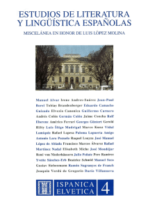 Estudios de literatura y lingüística española – índice