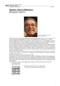 Gabriel Garcia Marquez - Bibliographie