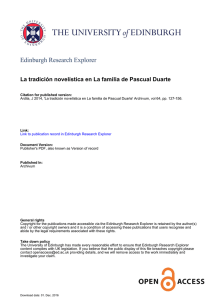 La familia de Pascual Duarte - Edinburgh Research Explorer