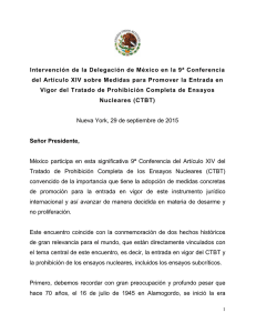 Discurso:Intervención de la Delegación de México en la 9ª