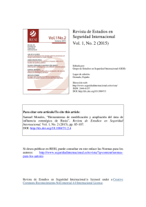 Revista de Estudios en Seguridad Internacional Vol. 1, No. 2 (2015)