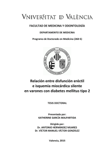 Relación entre disfunción eréctil e isquemia miocárdica silente en