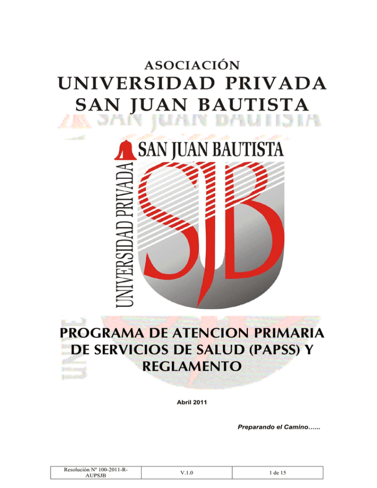 Programa De Atencion Primaria De Salud