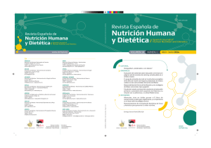 Vol 18 (2): 56-115 - Revista Española de Nutrición Humana y Dietética