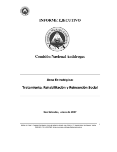INFORME EJECUTIVO Comisión Nacional Antidrogas