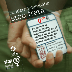 Cuaderno campaña stop trata - STOP a la trata de personas con