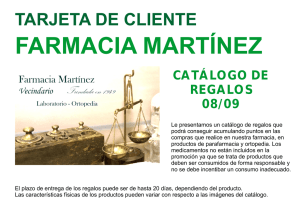 regalos - Farmacia Martinez