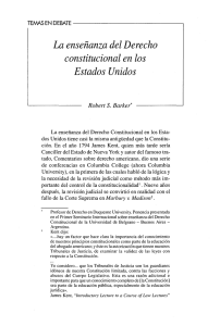 La enseñanza del Derecho constitucional en los Estados Unidos