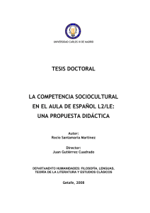 tesis doctoral la competencia sociocultural en el aula de español l2/le