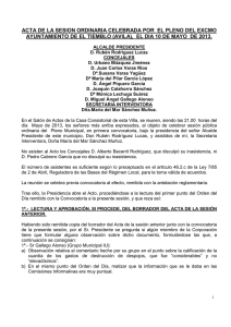 Pleno Ordinario 10-05-2013 - Ayuntamiento de El Tiemblo