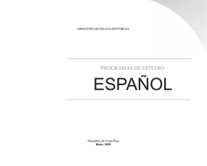 español - Ministerio de Educación Pública