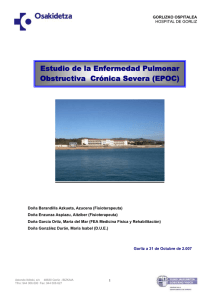 Estudio de la Enfermedad Pulmonar Obstructiva Crónica Severa