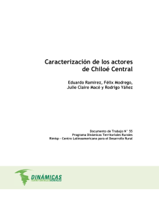 Caracterización de los actores de Chiloé Central