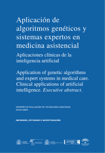 Aplicación de algoritmos genéticos y sistemas expertos en medicina