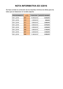 NOTA INFORMATIVA ED 3/2016