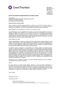 Informe auditor de cuentas